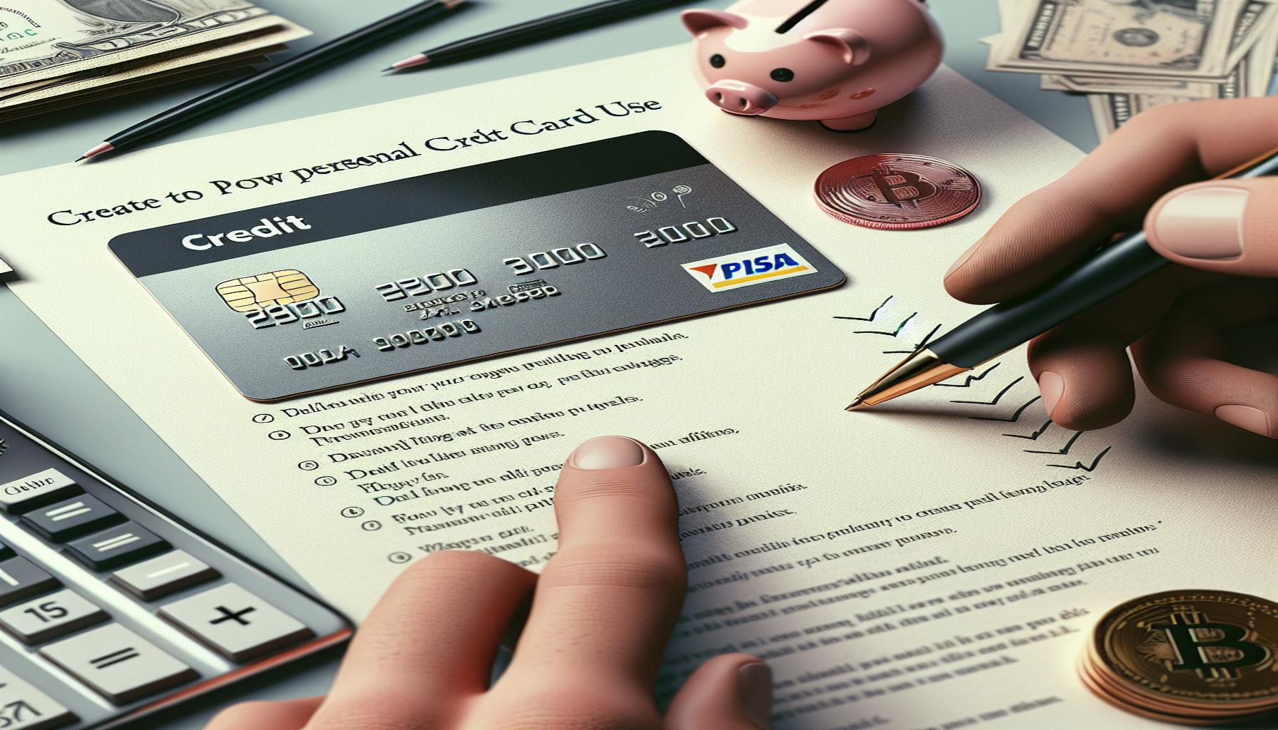 How to Create Personal Rules for Using a Credit Card